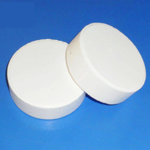 Bulk supplier of Trichloroisocyanuric Acid 90% Tablets (TCCA) for pool, spa & water system chlorination. Effortless, slow-dissolving sanitizer tablets.